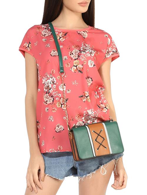 dolman sleeved floral top - 15300201 - Very Small Image - 1