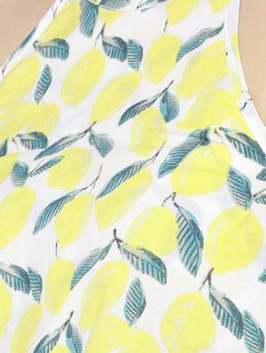 white cotton aline dress - 15300784 - Standard Image - 5