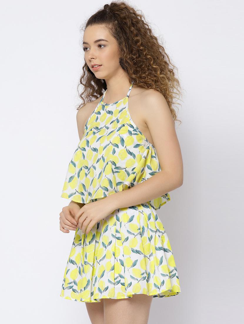 white cotton aline dress - 15300784 - Zoom Image - 2