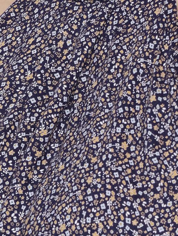 blue printed pleated top - 15300794 - Zoom Image - 5
