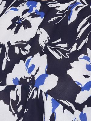 bell sleeved floral high-low top - 15300805 - Standard Image - 5