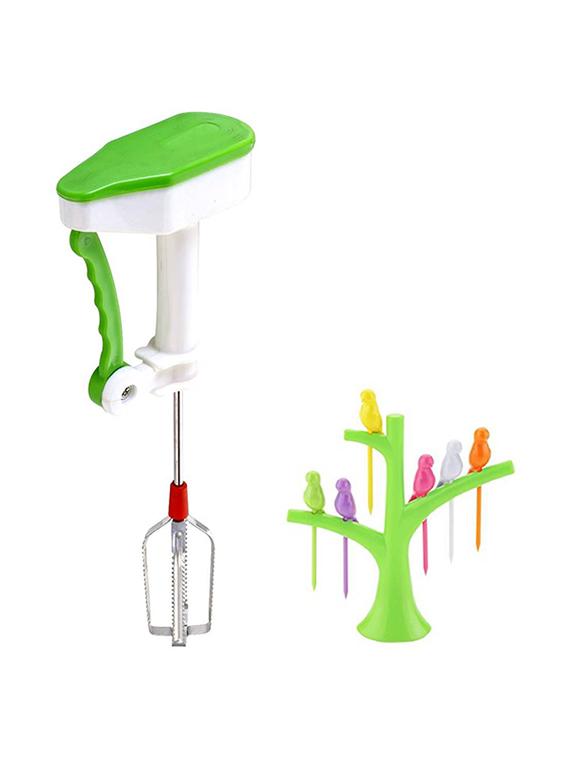 1 pc powerfree hand blander + 1 pc fruit fork spoon - 15300863 - Zoom Image - 1