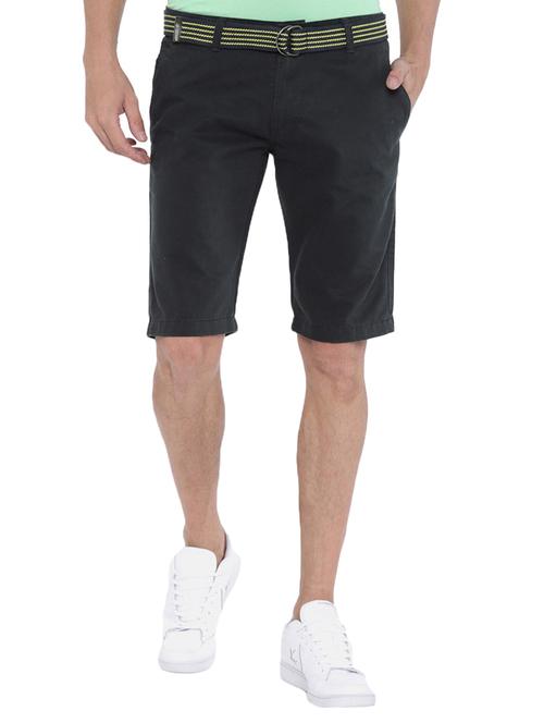 navy blue cotton bermuda - 15300938 - Standard Image - 1