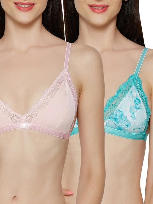 set of 2 floral laced bra - 15301033 - Standard Image - 1