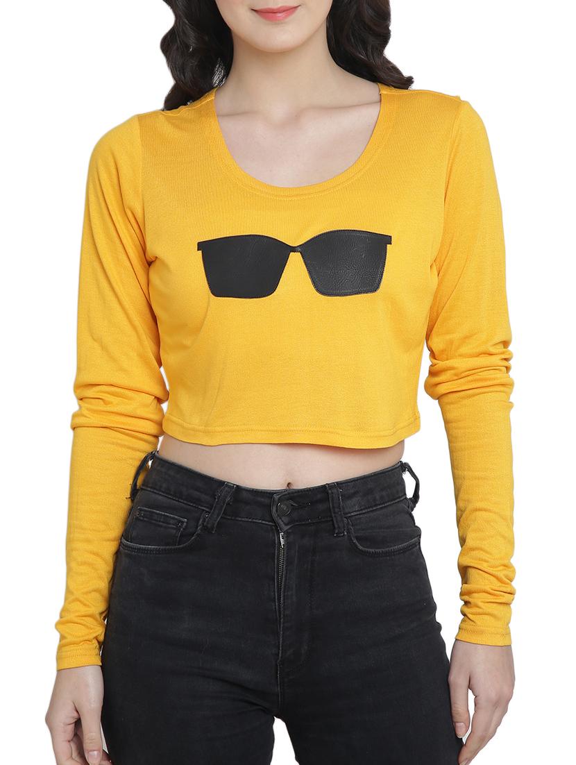 Graphic print crop top - 15301066 - Zoom Image - 1