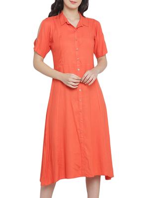 Fit & flare slit sleeve midi dress - 15301130 - Standard Image - 1