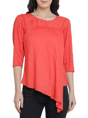 Asymmetric layered top - 15301137 - Standard Image - 1