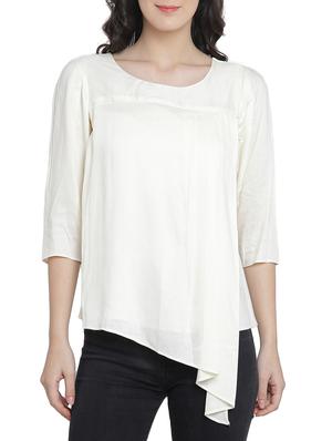 Asymmetric layered top - 15301139 - Standard Image - 1