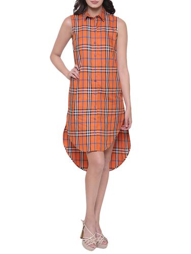 high-low checkered dress - 15301387 - Very Small Image - 1