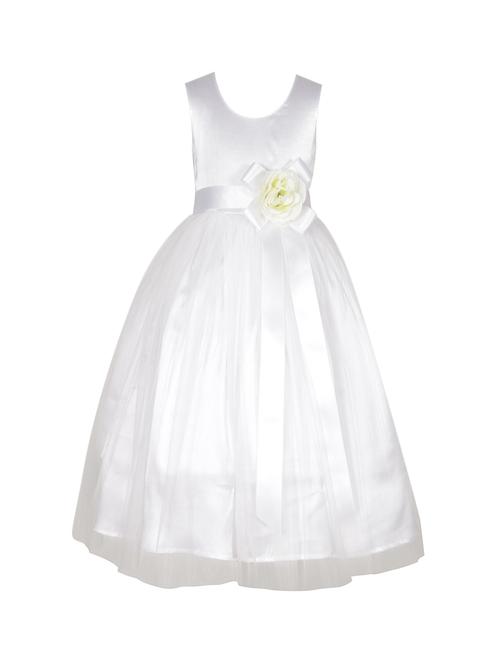 white polyester party gown - 15302300 - Standard Image - 1