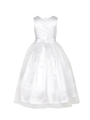 white polyester party gown - 15302300 - Standard Image - 2