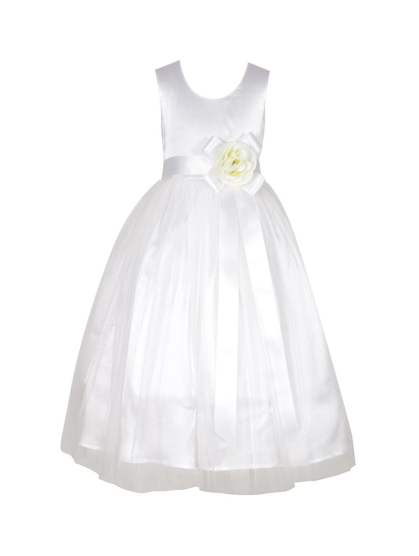 white polyester party gown - 15302300 - Zoom Image - 1