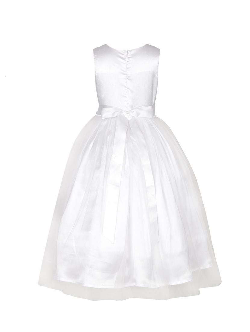 white polyester party gown - 15302300 - Zoom Image - 2