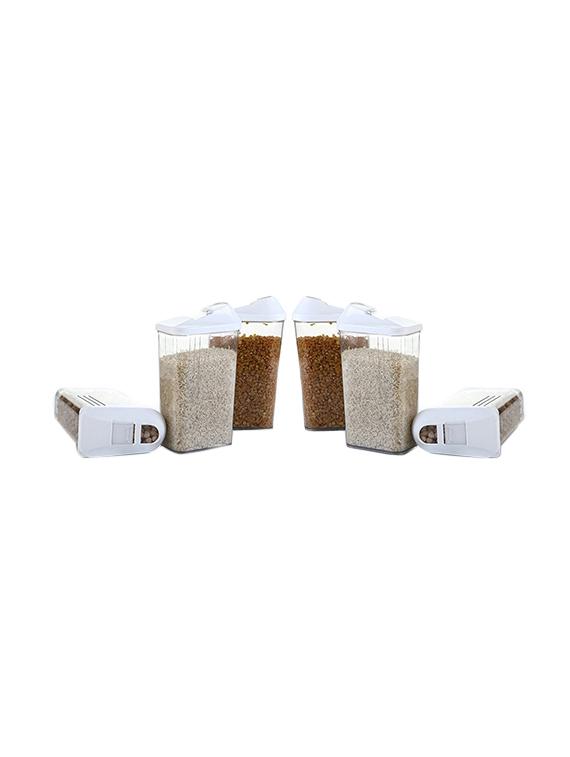 1100 ml each (6 pcs) easy flow cereal dispencer food container storage box Perfect - 15302539 - Zoom Image - 1