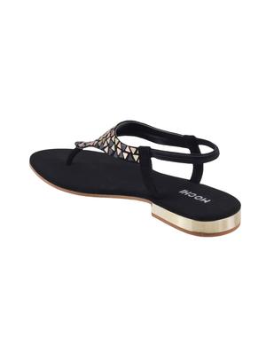 black back strap sandals - 15303870 - Standard Image - 3