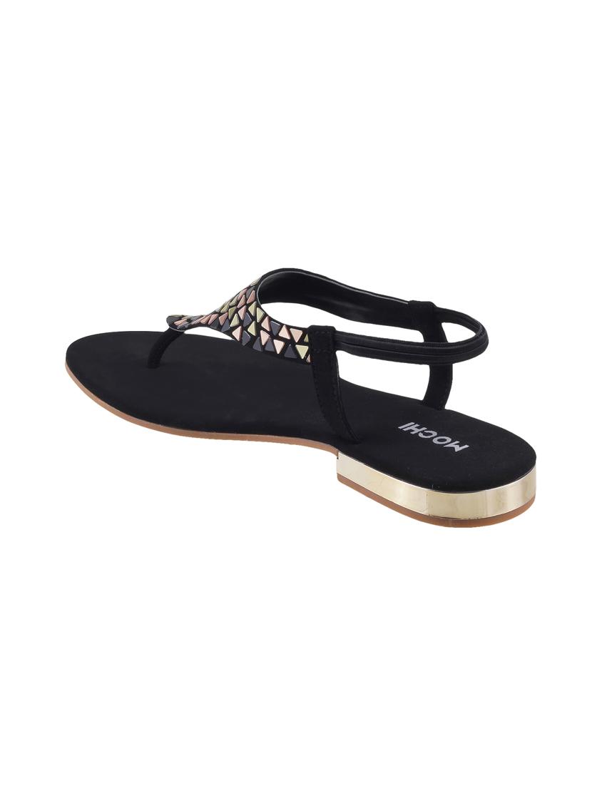 black back strap sandals - 15303870 - Zoom Image - 3