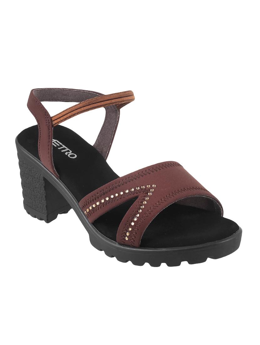 brown back strap sandal - 15304028 - Zoom Image - 1