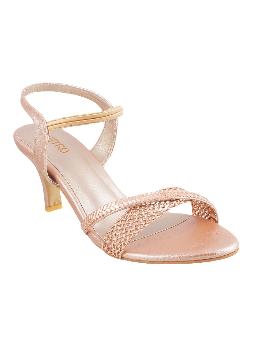 gold back strap sandal - 15304081 - Zoom Image - 1