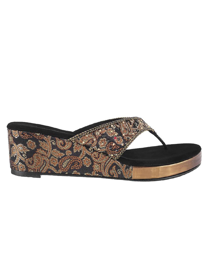 black synthetic slip ons - 15304216 - Zoom Image - 2