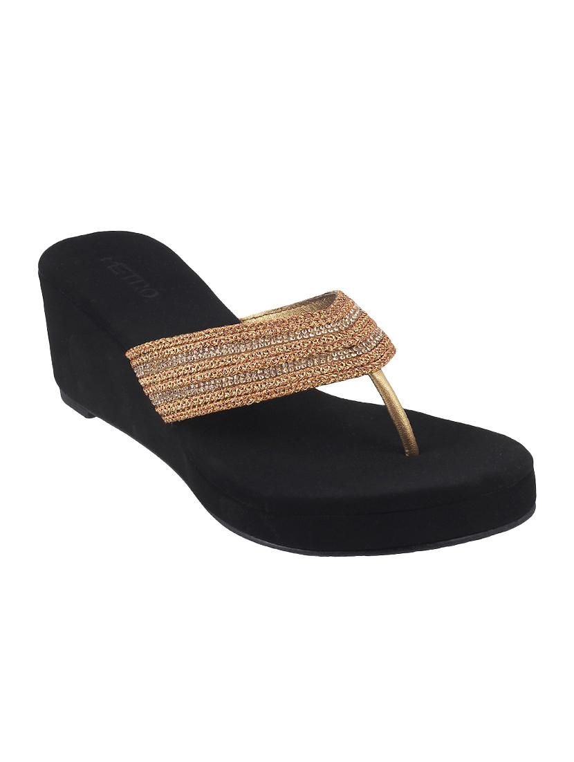 black synthetic sandals - 15304294 - Zoom Image - 1