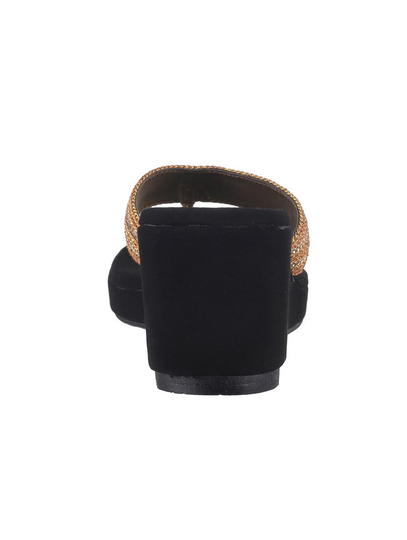 black synthetic sandals - 15304294 - Zoom Image - 3