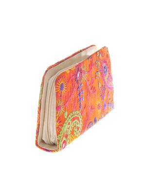 orange cotton polyester blend wallet - 15304667 - Standard Image - 4