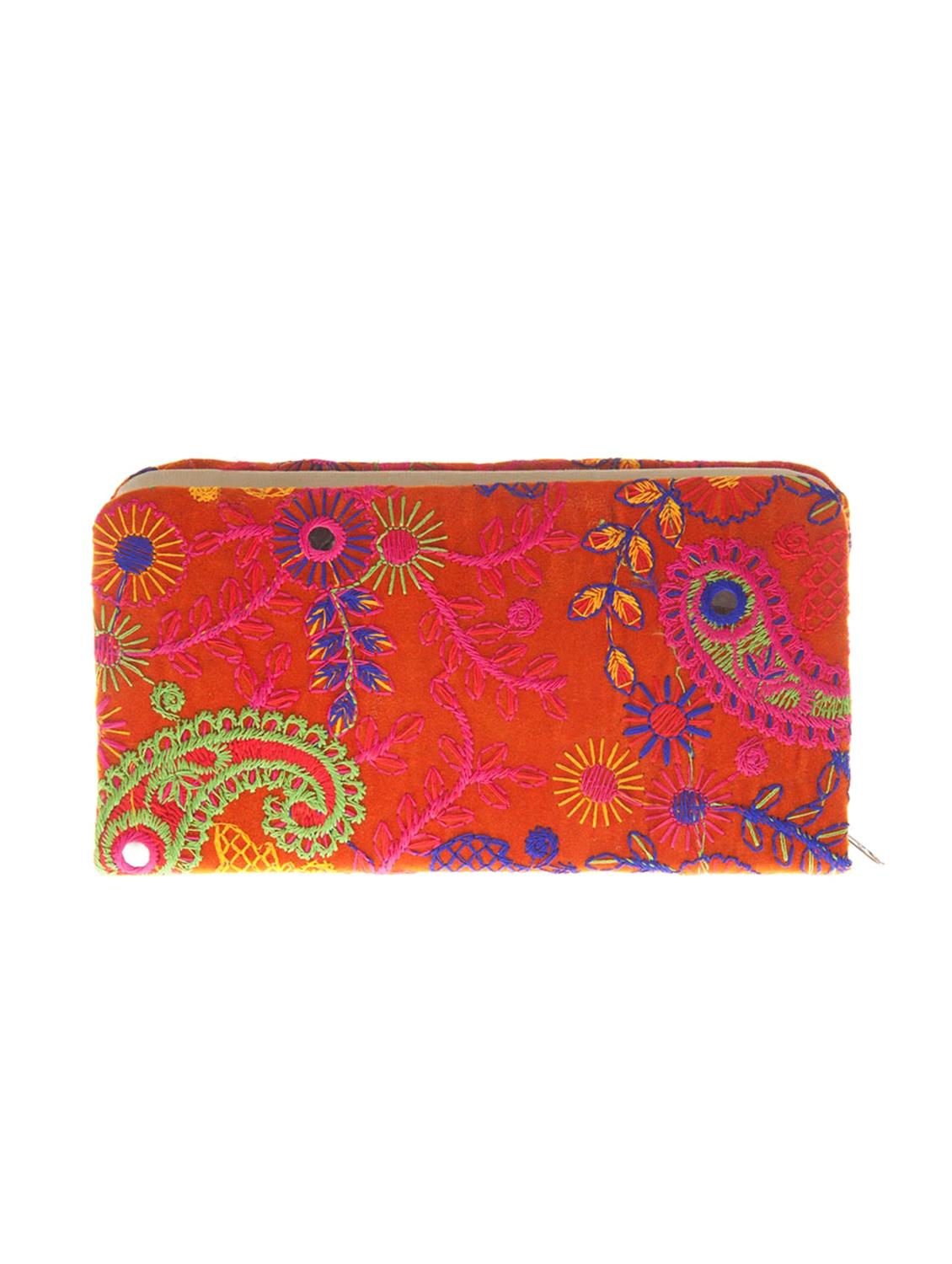 orange cotton polyester blend wallet - 15304667 - Zoom Image - 2