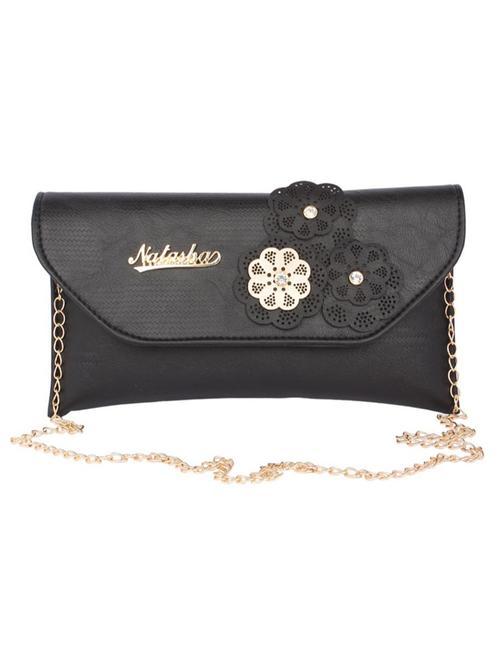 black embellished regular sling bag - 15304718 - Standard Image - 1