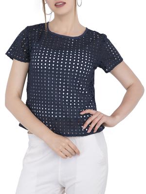 Cut work detail top - 15304815 - Standard Image - 1