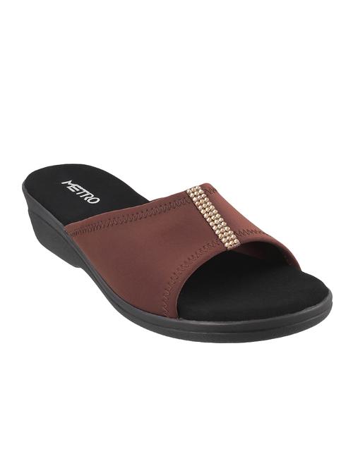 brown slip on wedge - 15304947 - Standard Image - 1