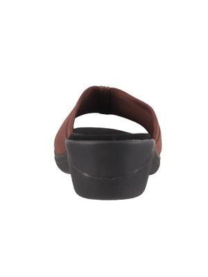 brown slip on wedge - 15304947 - Standard Image - 3