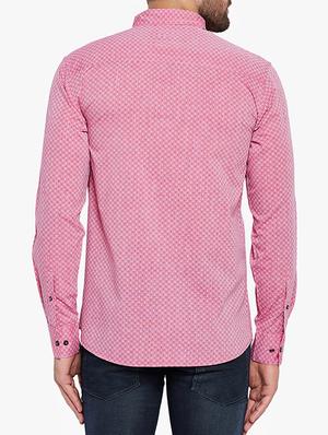 pink cotton casual shirt - 15305772 - Standard Image - 3