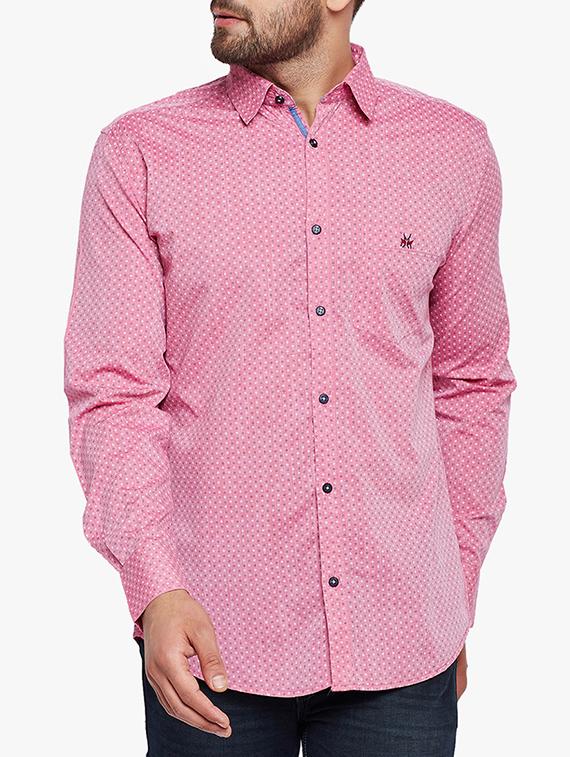 pink cotton casual shirt - 15305772 - Zoom Image - 1