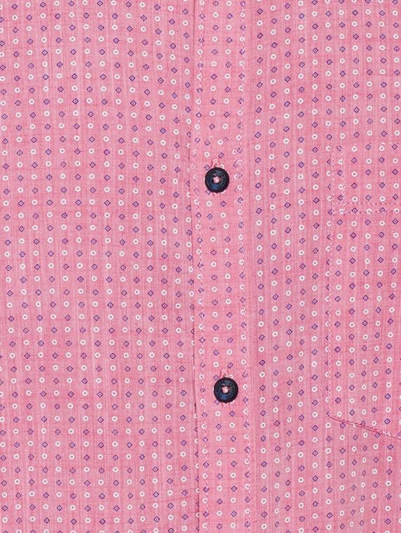 pink cotton casual shirt - 15305772 - Zoom Image - 4
