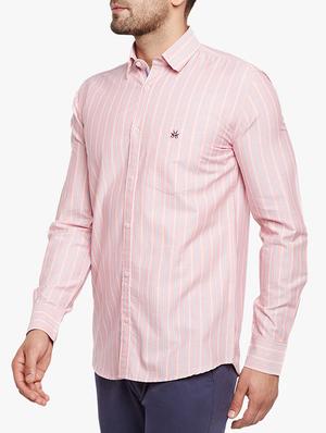 pink cotton casual shirt - 15305785 - Standard Image - 2