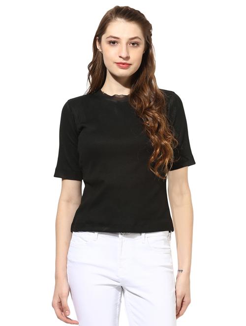 black cotton top - 15305963 - Standard Image - 1
