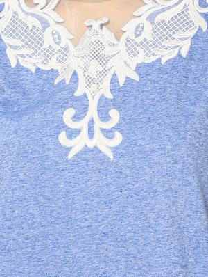 blue embroidered top - 15305984 - Standard Image - 5