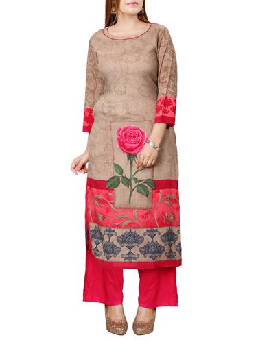 straight digital print kurta - 15306895 - Very Small Image - 1
