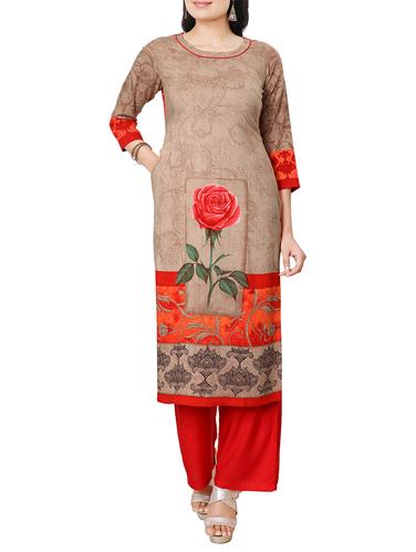 straight digital print kurta - 15306897 - Very Small Image - 1