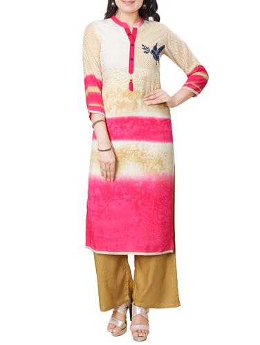 straight chevron kurta - 15306898 - Very Small Image - 1