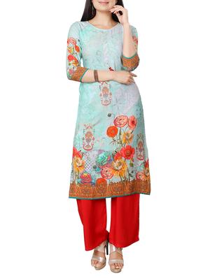 straight printed kurta - 15306918 - Standard Image - 1