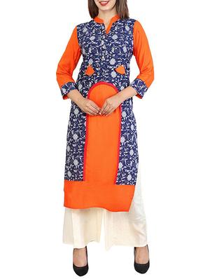 straight printed kurta - 15307044 - Standard Image - 1
