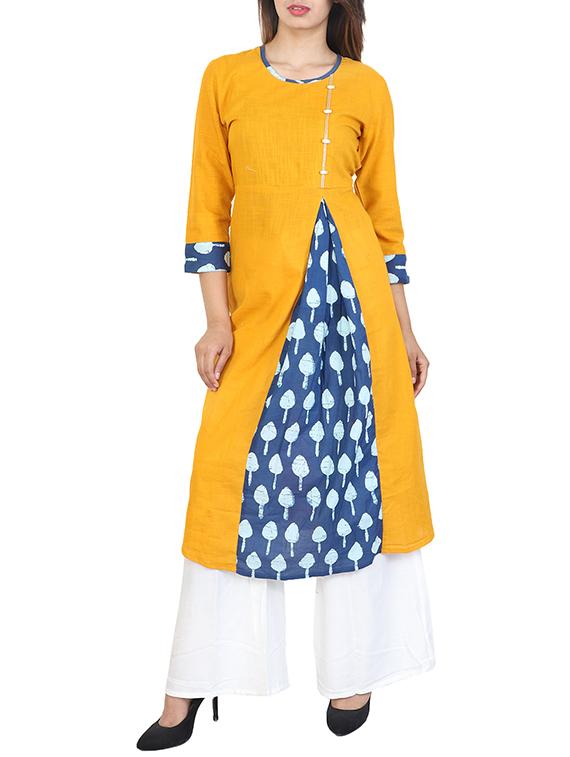 a-line printed kurta - 15307050 - Zoom Image - 1