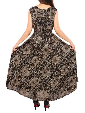 flared foil print kurta - 15307182 - Standard Image - 3