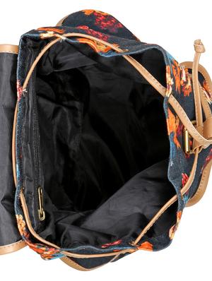 multi colored canvas regular backpack - 15307275 - Standard Image - 3
