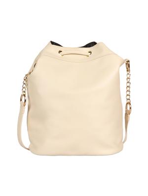 cream leatherette regular sling bag - 15307584 - Standard Image - 2