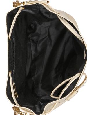 cream leatherette regular sling bag - 15307584 - Standard Image - 3