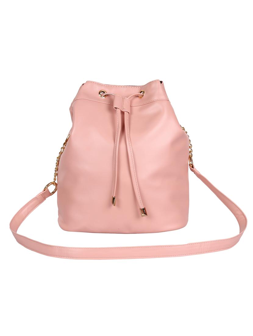 pink leatherette regular sling bag - 15307591 - Zoom Image - 1