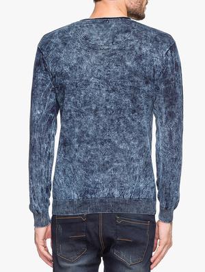 blue cotton washed t-shirt - 15308270 - Standard Image - 3