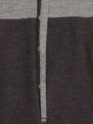 black cotton color block t-shirt - 15308271 - Standard Image - 4